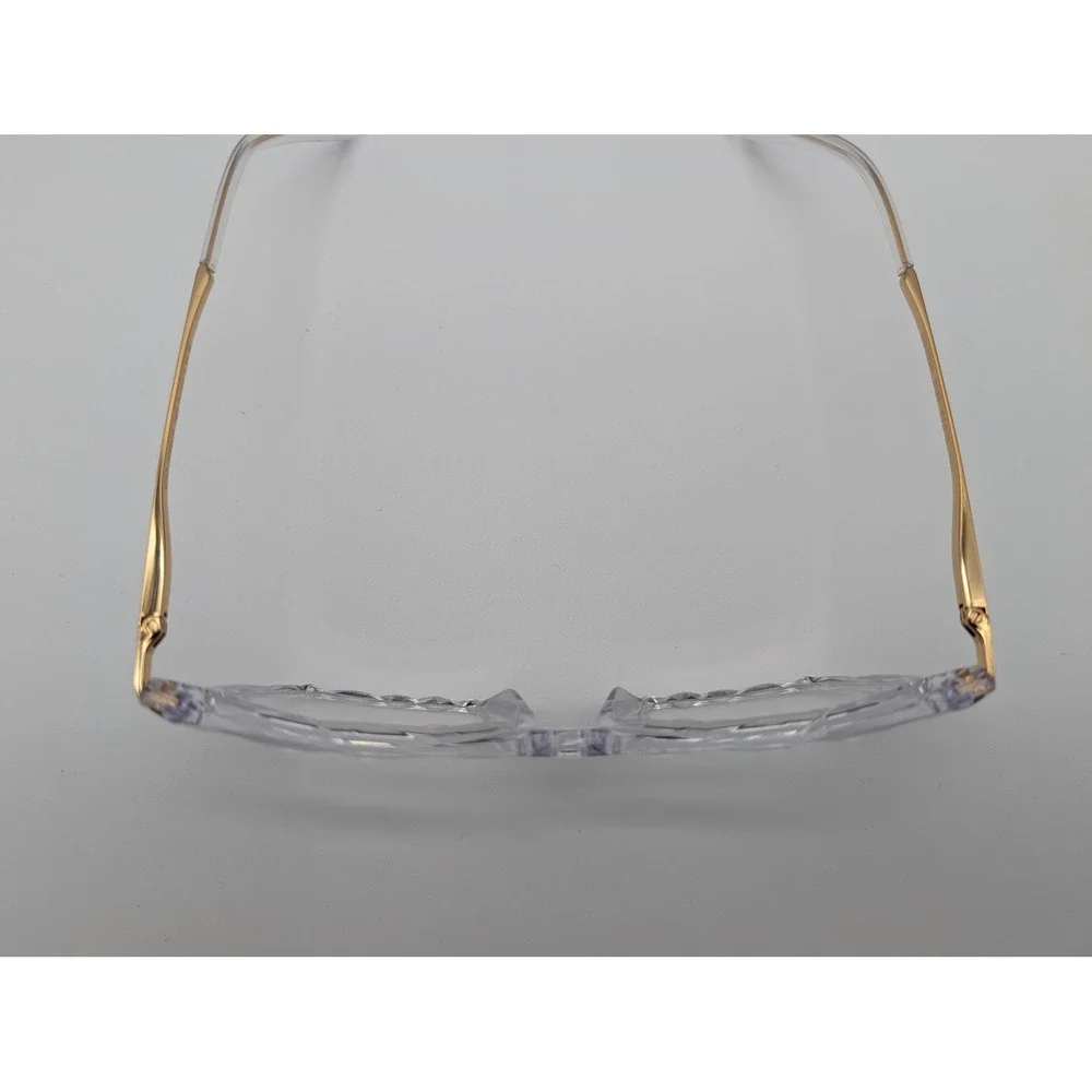Dolce & Gabbana DG 5025 Clear Crystal Cat Eye Eyeglasses Gold Frame Women 53mm